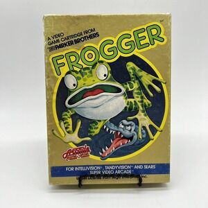 Intellivision 1983 Frogger‎ Game Cartridge W Box & Insert Video Game Vintage